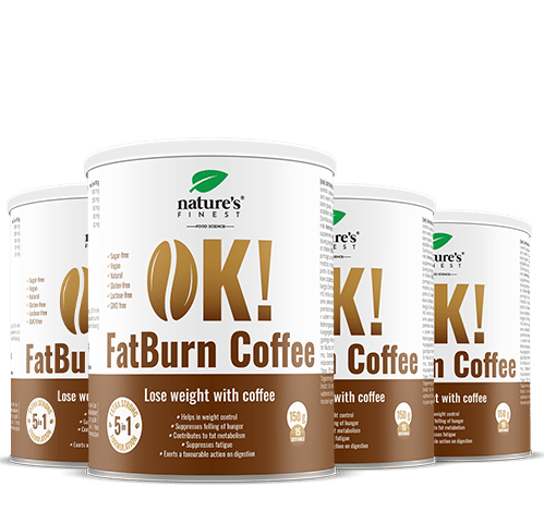 OK!FatBurn Kaffee: Müdigkeit Mit Bio-Guarana Und Vitaminen Minimieren , 4er-Pack, 600g