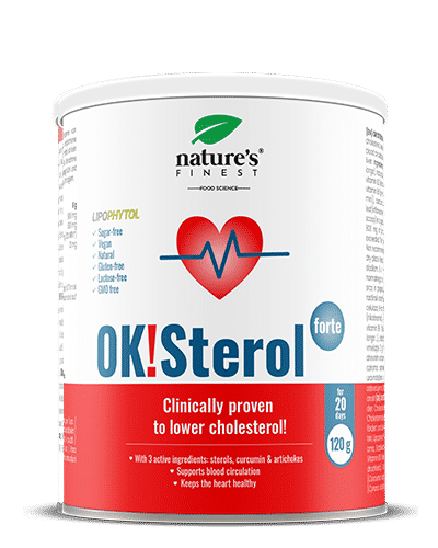 : OK!Sterol Forte , Herzgesundheit , Senkung Des Schlechten Cholesterins , Ergebnisse In 6 Minuten , Getränk Mit Pflanzensterolen , 120g