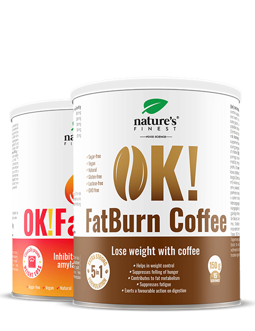 OK!FatBurn Kaffee + OK!FatBurn GRATIS , 1+1 Bundle , Müdigkeit Minimieren , Stoffwechsel Ankurbeln , L-Carnitin Brasilianischer Kaffee , 300g