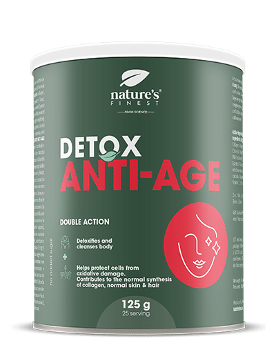 Detox Anti-Age , Schönheits- Anti-Aging-Drink , Kollagenersatz , Nägel- , Haarvitamine , Anti-Falten , Natürlich , 125g