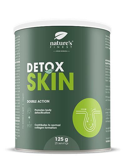 Detox Skin , 2-in-1 Beauty-Formel , Körper Reinigen , Falten Reduzieren , Hyaluronsäure , Biotin , Hydratation , Anti-Aging , 125g