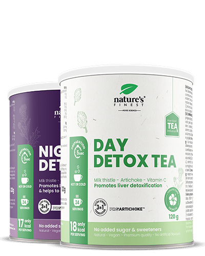 INNER CLEANSE , Day Detox Tea + Night Detox Tea , Leberschutz , Verdauung , Abnehmen , 240g