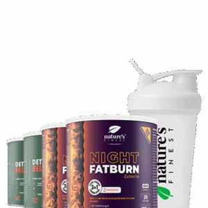 2x Detox Belly Burn + 2x Night FatBurn Extreme + NF Shaker Paket